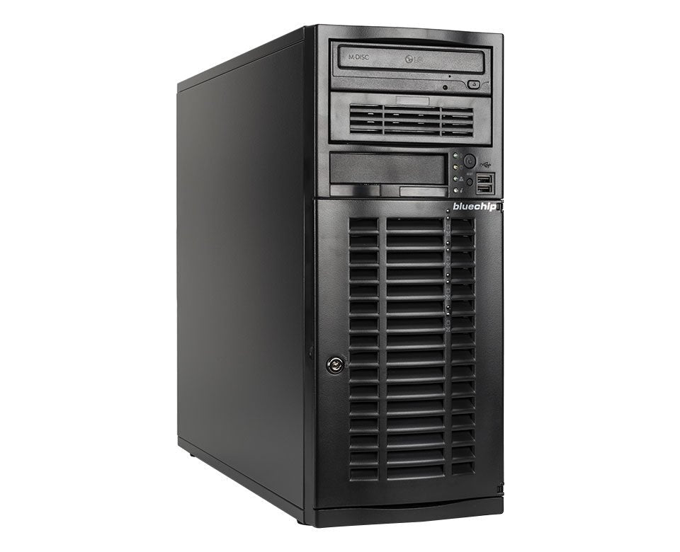 Bluechip Serverline T40324s Tower, Amd Epyc 9124 Procesador / Hasta 3.70 Ghz, 32 Gb Ddr5, 2 X 960 Gb Ssd, Broadcom 9520-8i, 2 X Rj45 (10 Gb/S)