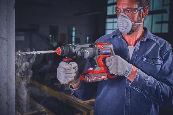 Taladro Percutor Inalámbrico Einhell Power X-Change Te-Hd 18/20 Li - Solo, 18 Voltios 4514260 (Negro/Rojo, Sin Batería Ni Cargador, En Estuche)