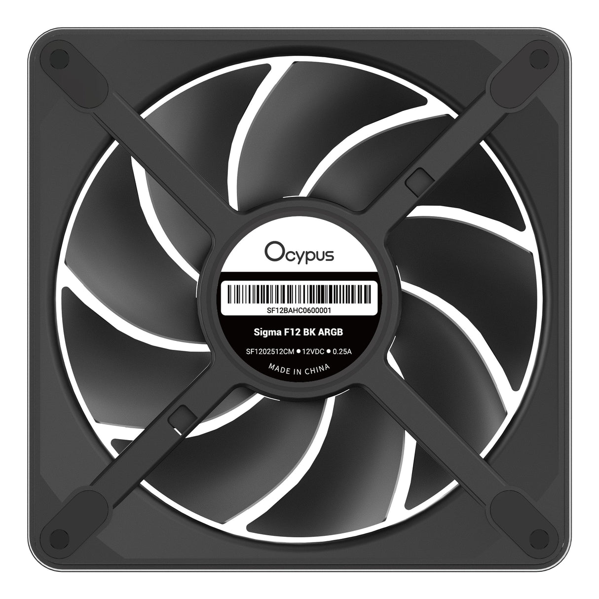 Ocypus Sigma F12 Argb Ocypus (Negro, 120 Mm) Sigma-F12-Bk1am00x-Gl