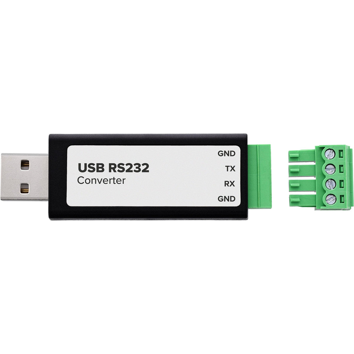 Conversor Usb-A 2.0 A 1 Puerto Serie Borna De 4 Pins (Rs-232) Chipset Ftdi (Ft232rnl) Inline