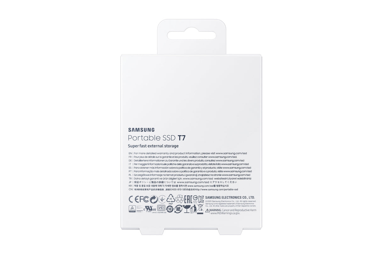 EAN 8806090312380 - Samsung Portable SSD T7 2 TB USB Tipo C 3.2 Gen 2 (3.1 Gen 2) Gris imagen 9