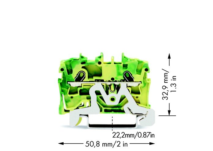 Wago 2001-1207 2-Leiter-Schutzleiterk- Lemme,1,5 Mm