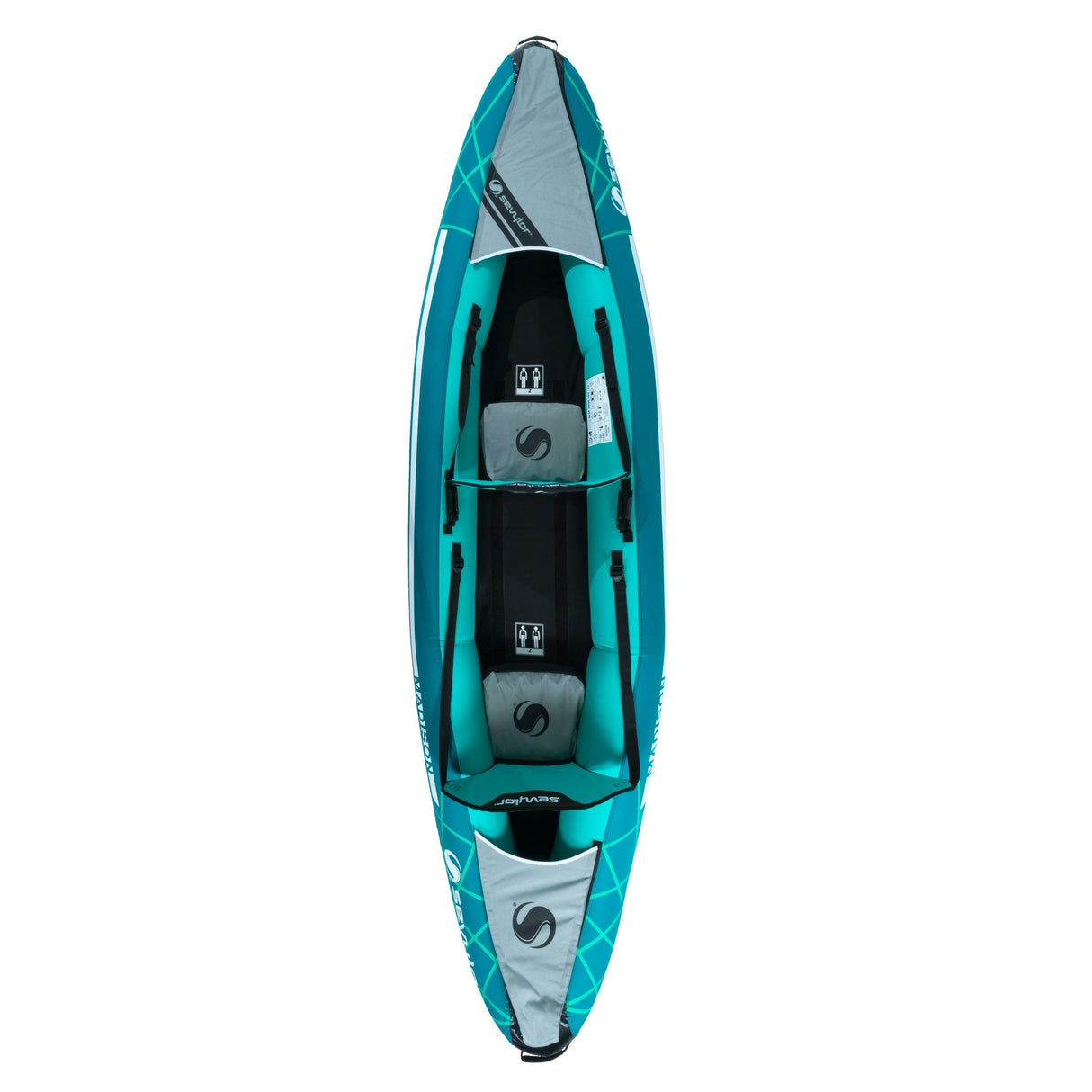 EAN 3138522089542 - Sevylor Madison 2 personas(s) Negro, Turquesa Kayak de aguas bravas imagen 3