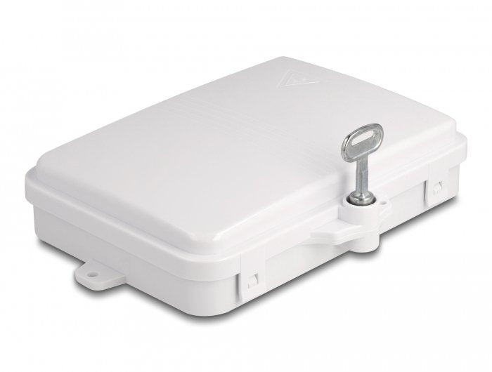 Lwl Caja Distribuidora Para Interior- Y Exterior Ip65 Resistente Al Agua Con Cerradura 6 Port Blanco