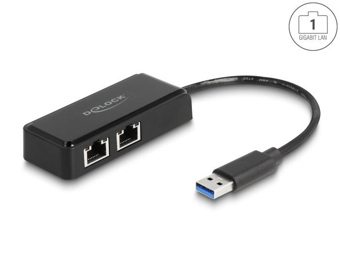 Delock 64194 Adaptador Usb Tipo-A A 2 X Lan Gigabit