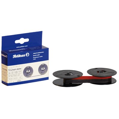 Cinta Maquina Pelikan Para Triumph-Adler Grupo 1d Negro Rojo