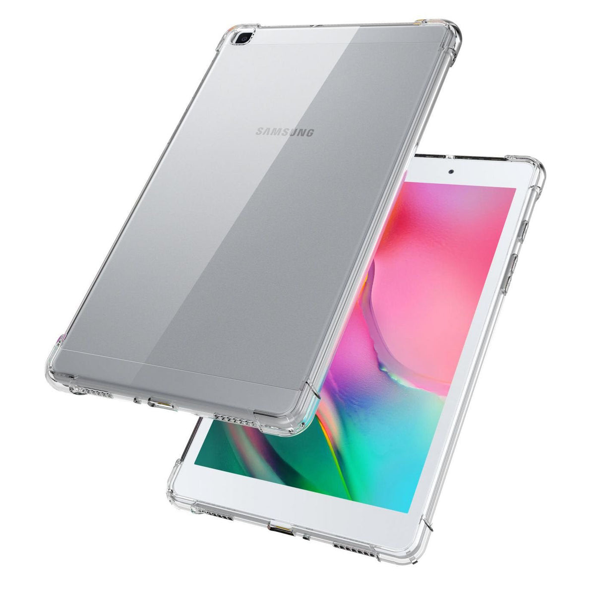 Estuff Es680107-Bulk Funda Para Galaxy Tab A 8.0 (8") Transparente