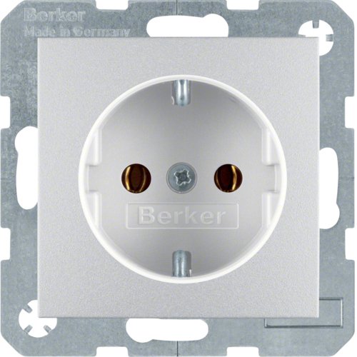 Berker 4743 14 04 Up-Steckdose Alu B.1