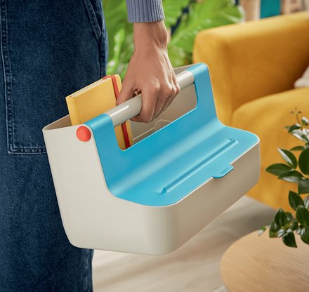 Leitz Caja De Almacenamiento Portátil Cosy C/Asa Abs Azul