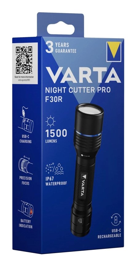 Linterna Night Cutter Pro F30r Recargable 1500 Im