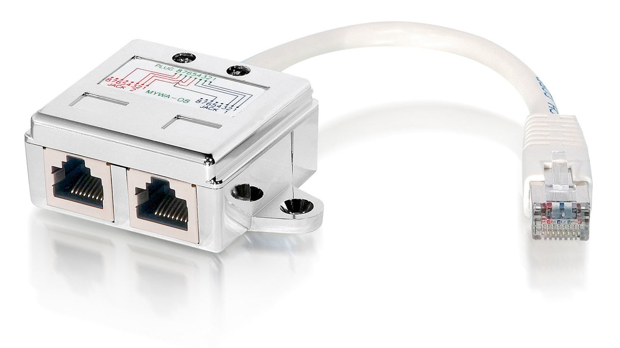 EAN 4015867523544 - Equip 127603 divisor de red Metálico, Blanco imagen 1