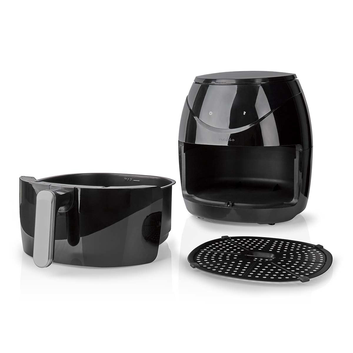 EAN 5412810335350 - Nedis KAAF240EBK freidora Sencillo 4,6 L Independiente 1500 W Freidora de aire caliente Negro imagen 10