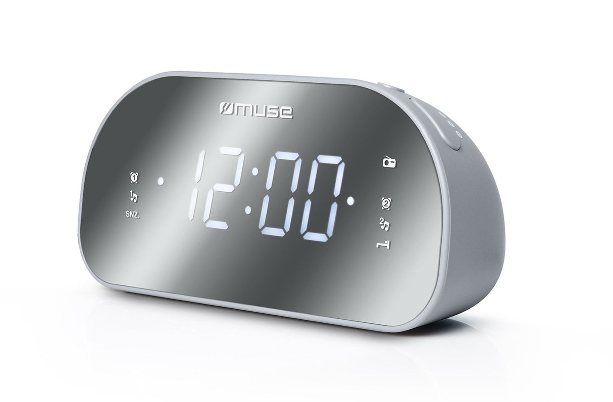 EAN 3700460206451 - Muse M-170CMR radio Reloj Digital Espejo, Blanco imagen 1