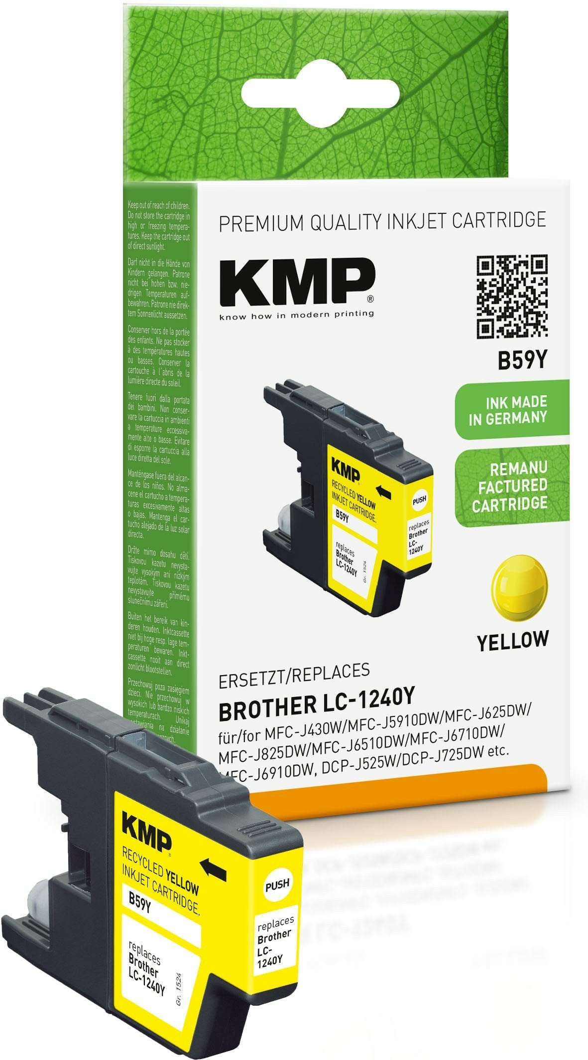 Tinta Brother Lc-1240y 600 S. Amarillo Remanufactured