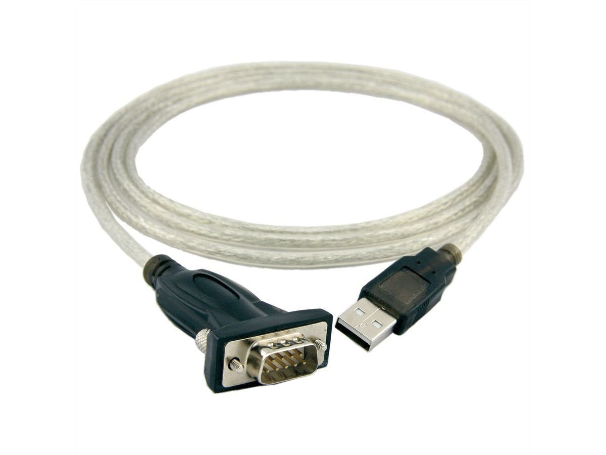 EAN 7630049619975 - ROLINE 12.02.1163 cable de serie Gris 1,8 m USB tipo A DB-9 imagen 3