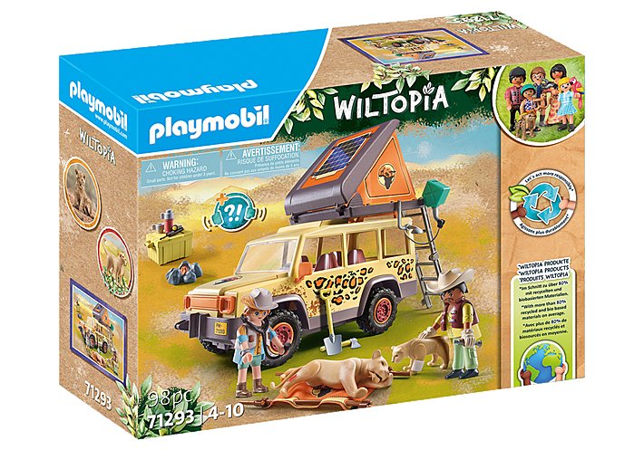 Playmobil 71293 Wiltopia Con El Todoterreno De Los Leones, Juguete De Construcción