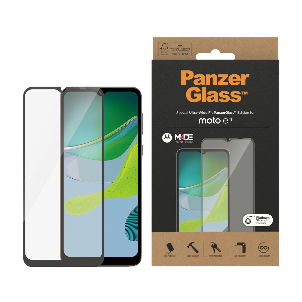 EAN 5711724065767 - PanzerGlass ® Screen Protector Motorola moto e13 | Ultra-Wide Fit Protector de pantalla 1 pieza(s) imagen 2