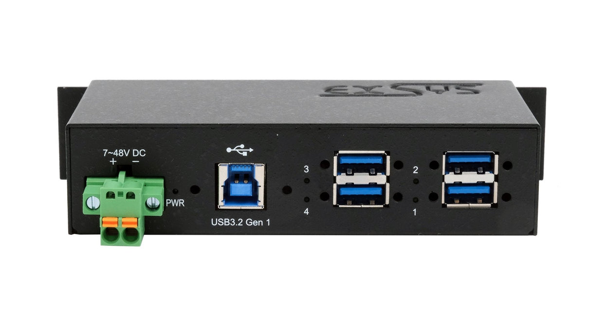 Exsys Ex-1185hmvs-2 Hub Usb 3.2 Gen 1 (3.1 Gen 1) Type-B 5000 Mbit/S Negro