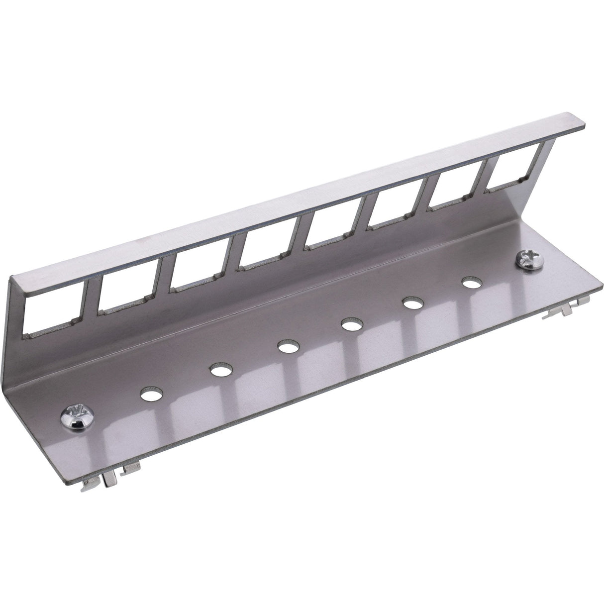 Inline® Keystone Mounting For Din Rail, 8-Port, Metal