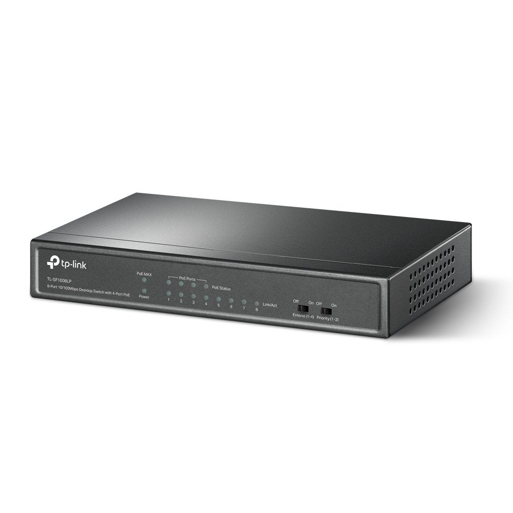 EAN 6935364052768 - TP-Link TL-SF1008LP switch No administrado Fast Ethernet (10/100) Energía sobre Ethernet (PoE) Negro imagen 2