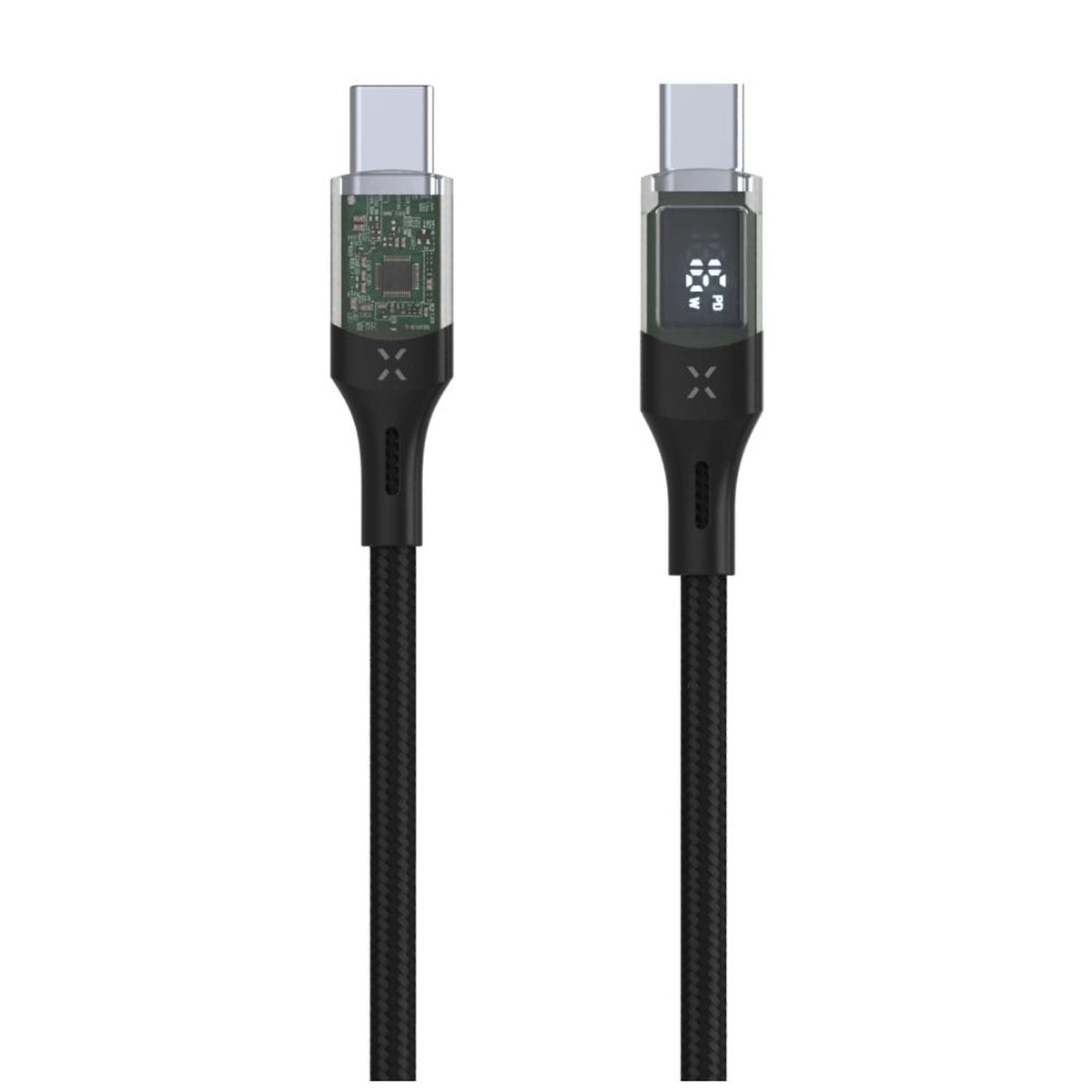 Cable Fixed Usb-C Usb-C With Display, Pd Support, 1.2m, Usb 2.0, 100w, Black