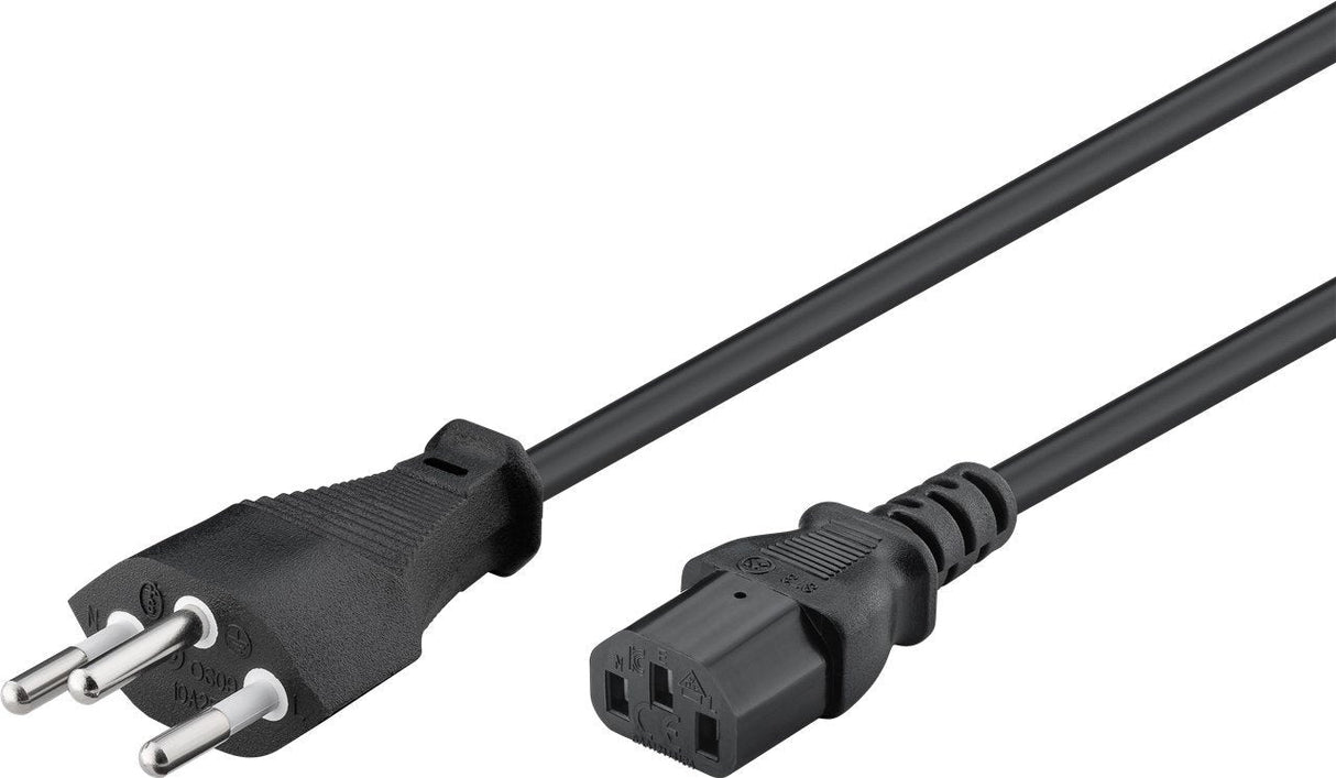 Goobay 93617 Cable De Alimentacion C13 2 M, Negro