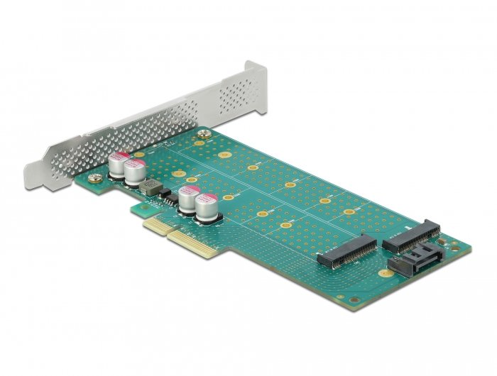 Delock Pci Express X4 Mapa A 1 X M.2 Clave B + 1 X Nvme M.2 Clave M, Controlador 89047