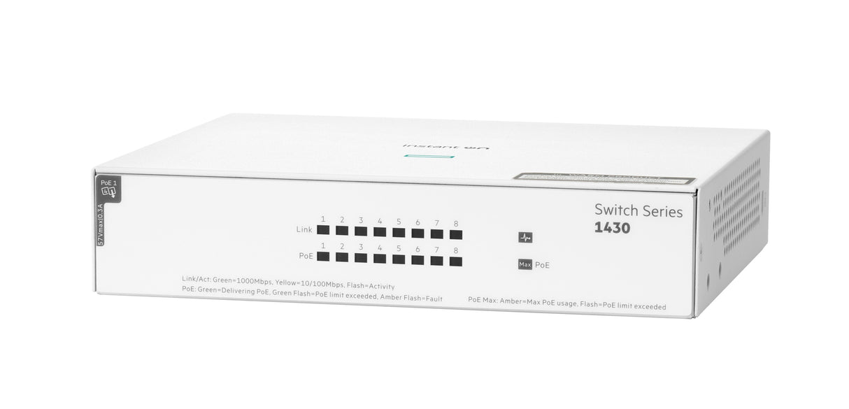 EAN 0190017537931 - HPE Aruba Networking Networking Instant On Switch 8p Gigabit CL4 PoE 64W 1430 imagen 1