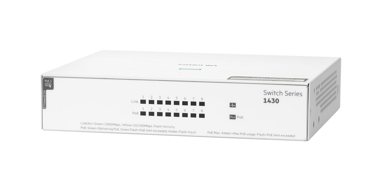Hp Switch 1430 8g Poe 64w 8x10 100 1000 Poe