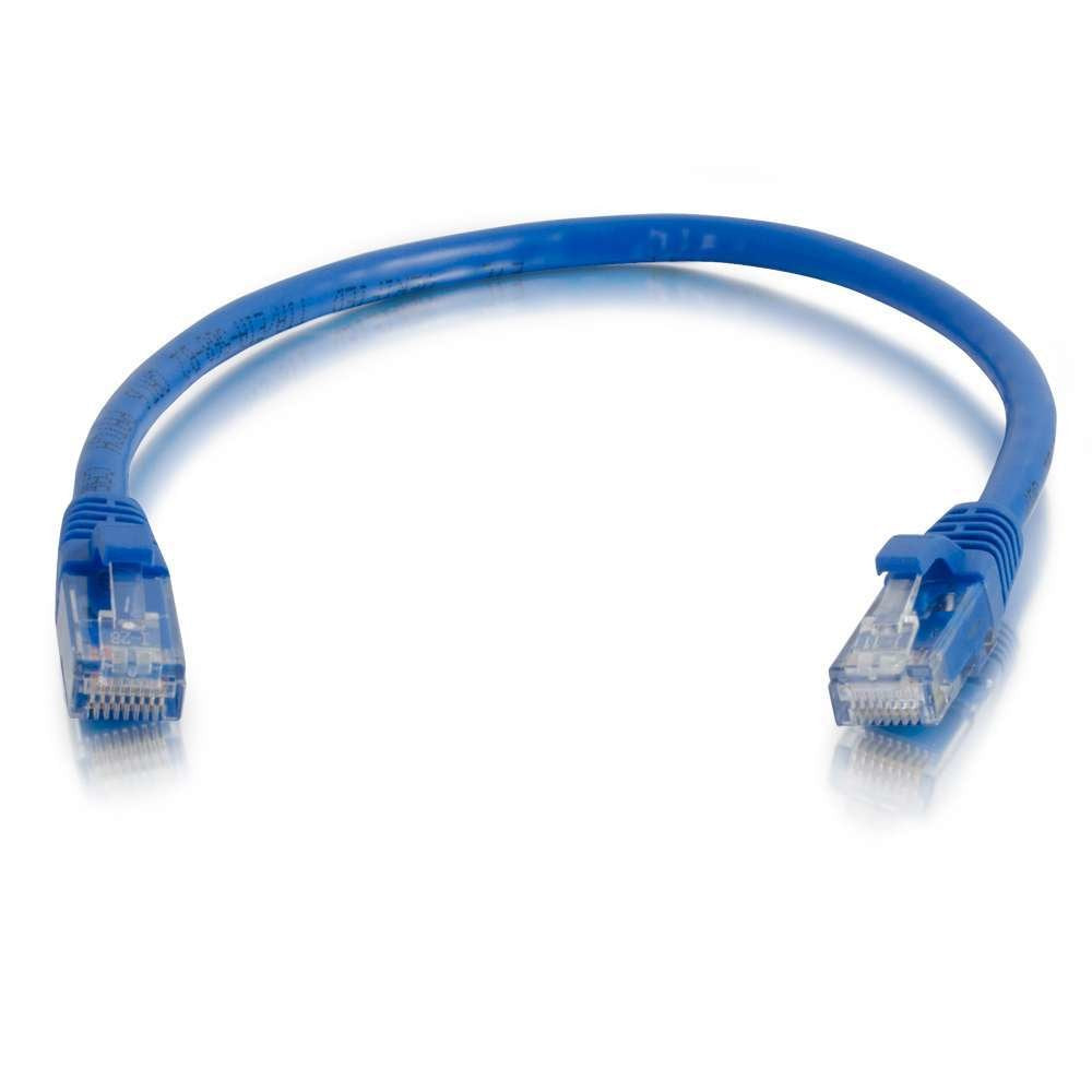 C2g Cat6 Booted Unshielded (Utp) Network Patch Cable Cable De Interconexión Rj-45 (M) A Rj-45 (M) 50 Cm Utp Cat 6 Moldeado Sin Enganches Trenzado Azul