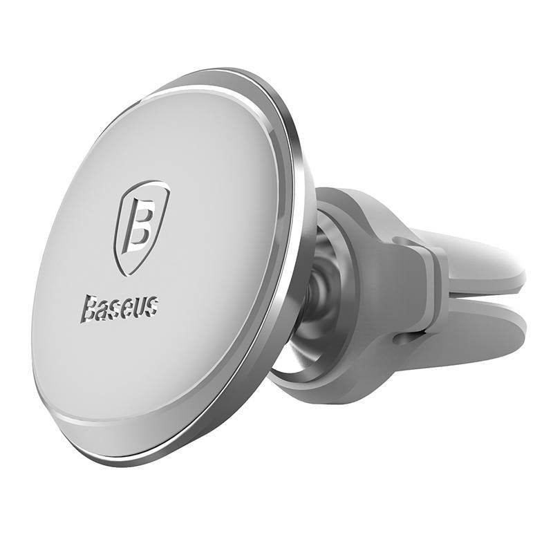 Baseus Car Mount Magnetic Car Air Vent Phone Holder, White (Sugx020012)