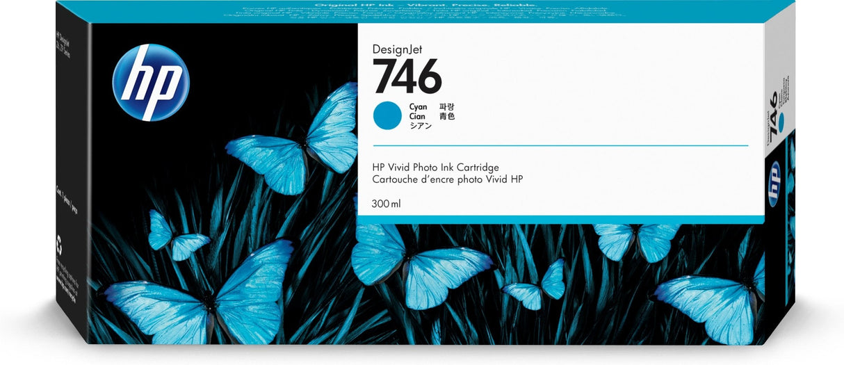 EAN 0191628213559 - HP 746 300-ml Cyan DesignJet Ink Cartridge cartucho de tinta 1 pieza(s) Original Rendimiento estándar imagen 1