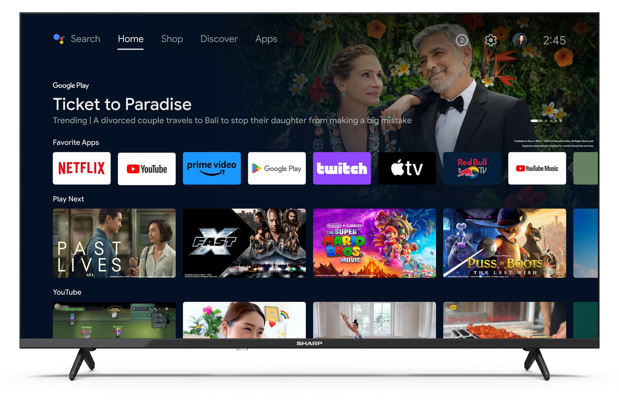 EAN 5903802469936 - Sharp 43FH2EA Televisor 109,2 cm (43") Full HD Smart TV Wifi Negro imagen 2