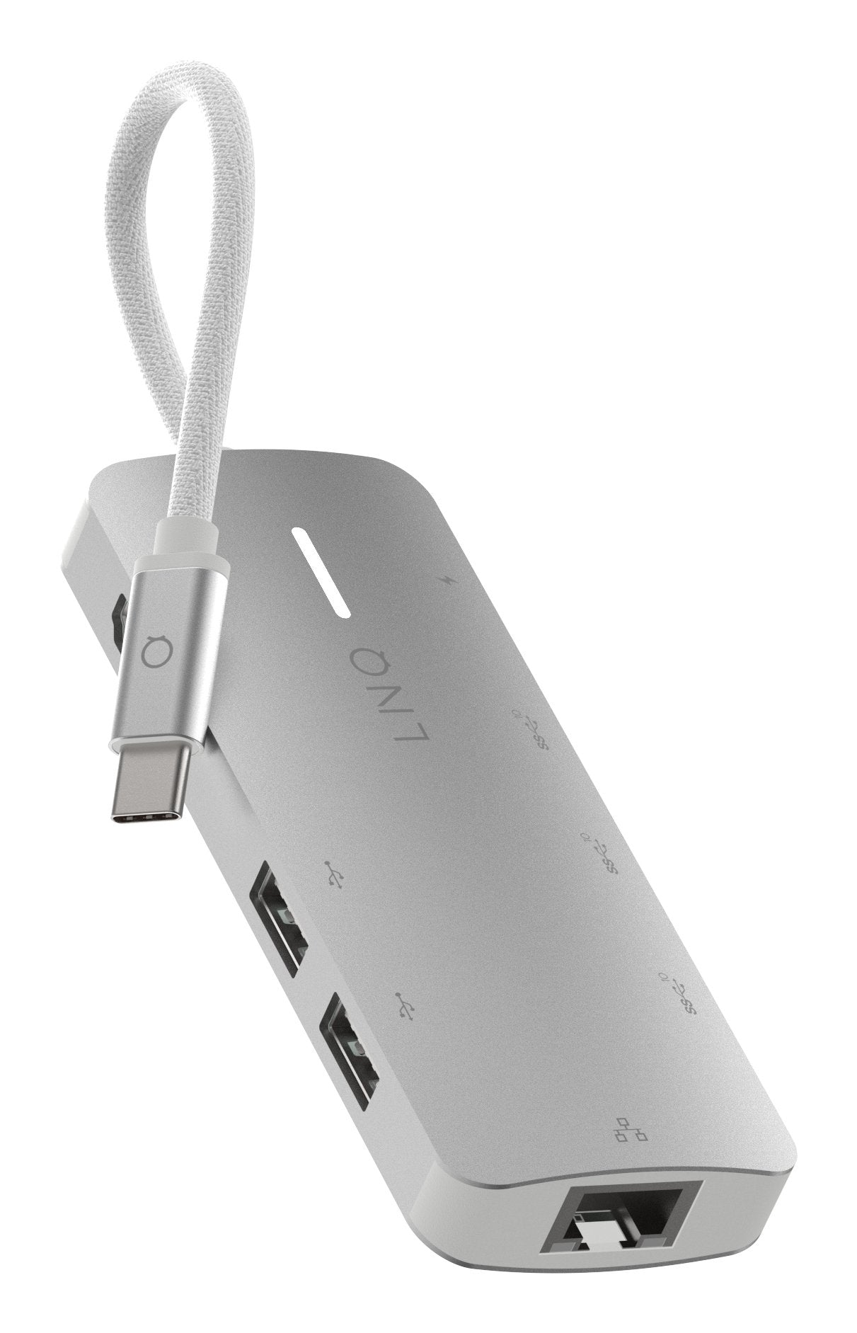 Hub 8 Puertos Pro Usb-C 140w Gris Linq Usb-C/ 1xusb3.2, 1xhdmi, 1xusb-C Pd Hasta 140w, 2xusb-C, 1xrj45 2,5gbps, 1xlector De Tarjetas Tf Y Microsd, 1xlector De Tarjetas Sd 4.0