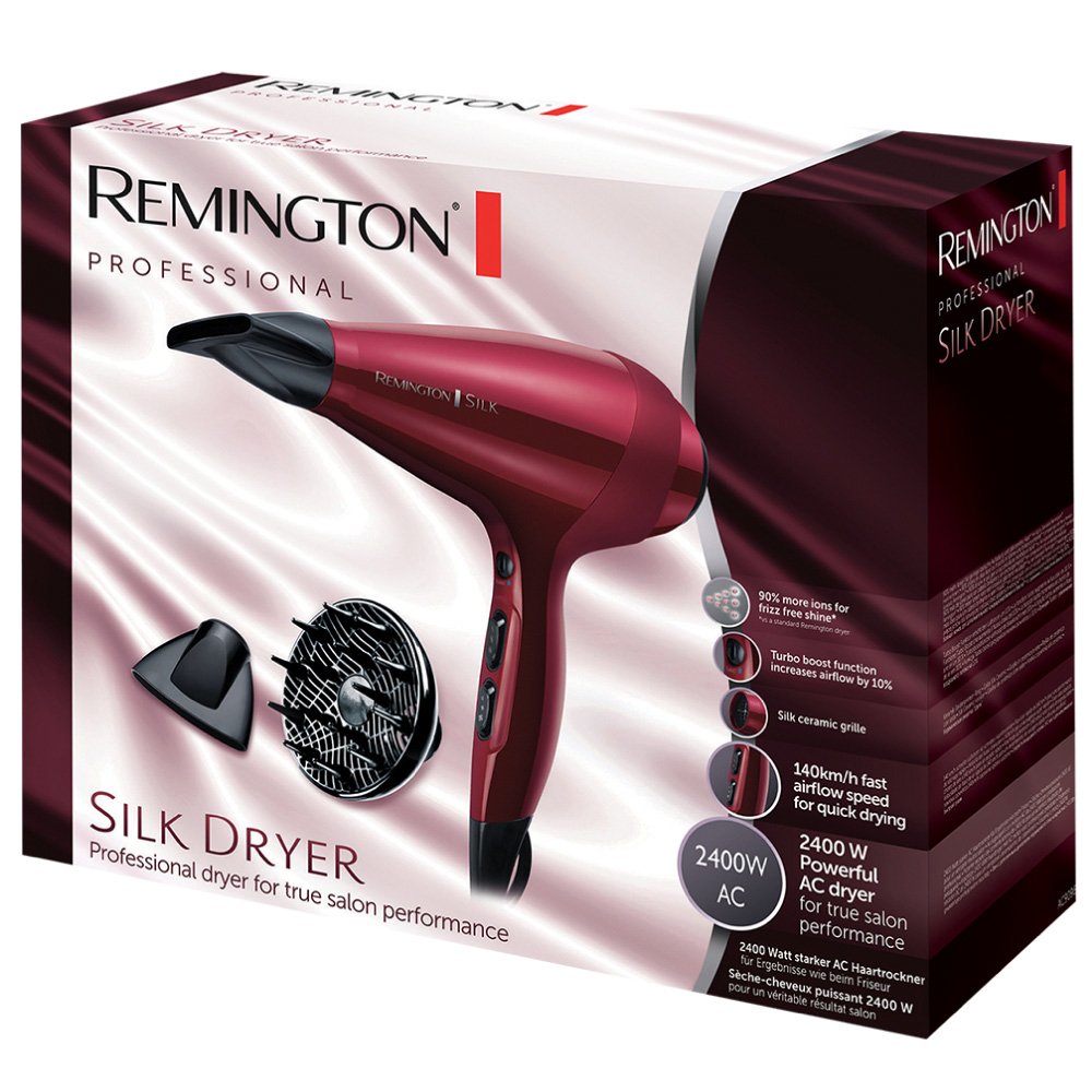 Secador Remington Silk Dryer Ac9096 2400w Rojo
