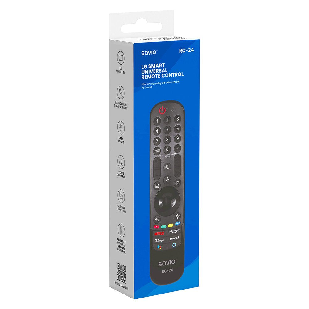 EAN 5901986049623 - Savio RC-24 mando a distancia IR inalámbrico TV, Universal Botones imagen 3