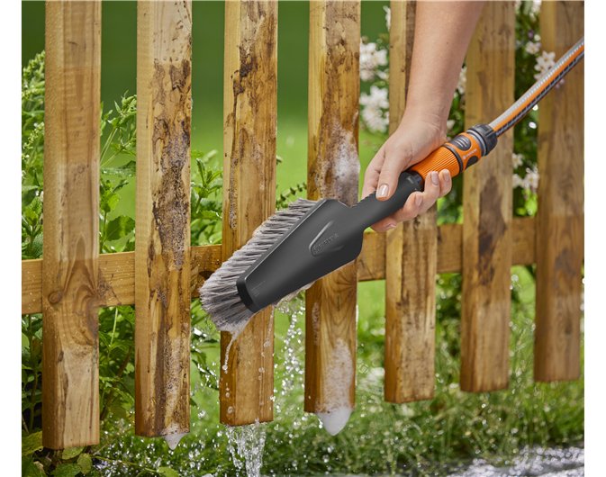 Gardena Cepillo De Mano Cleansystem M Suave, Cepillo De Lavado Gris 18841-20