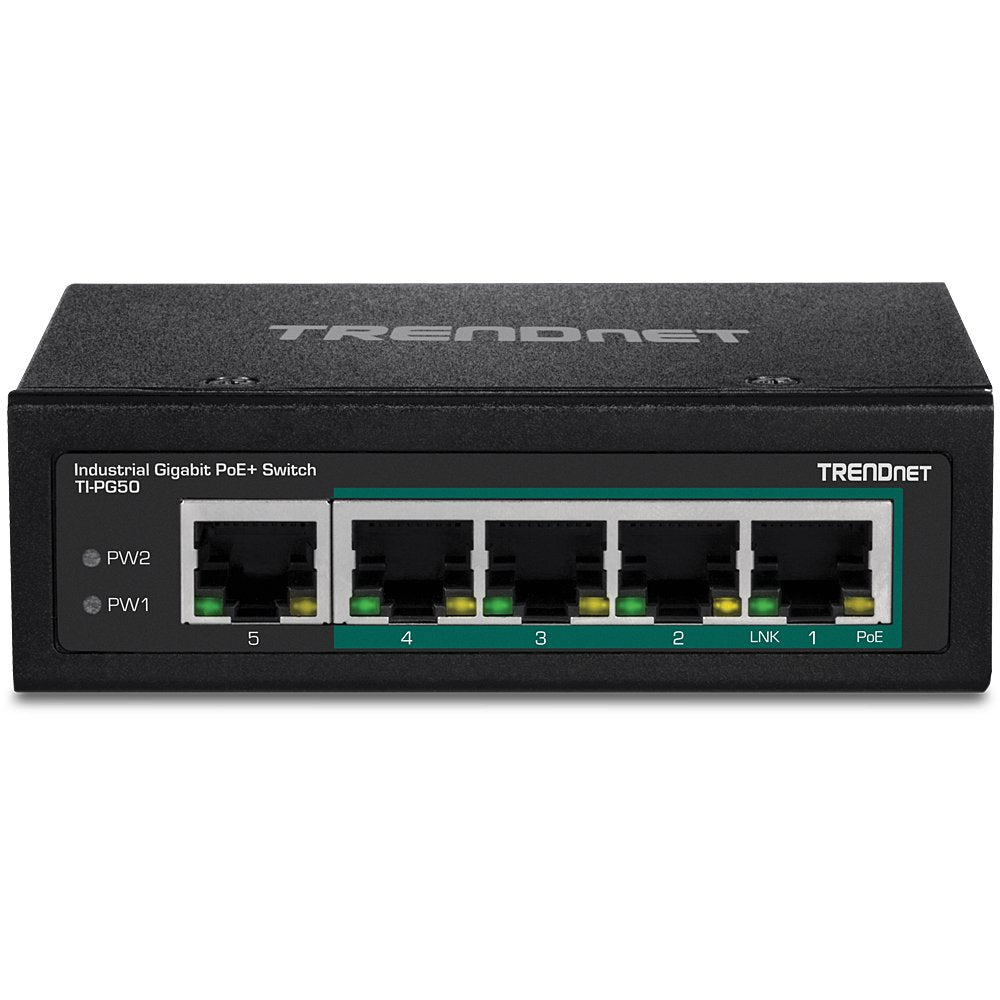 EAN 0710931161717 - Trendnet TI-PG50 switch No administrado Gigabit Ethernet (10/100/1000) Energía sobre Ethernet (PoE) Negro imagen 2