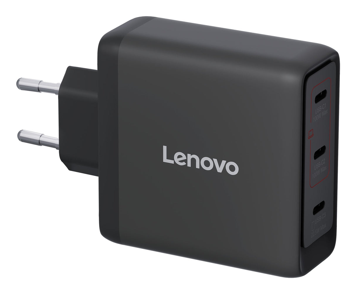 N Lenovo Multi-Port Usb-C 100w Gan-Cargador Netzteil Schwarz Inkl. Usb-C Cable (1,8m)