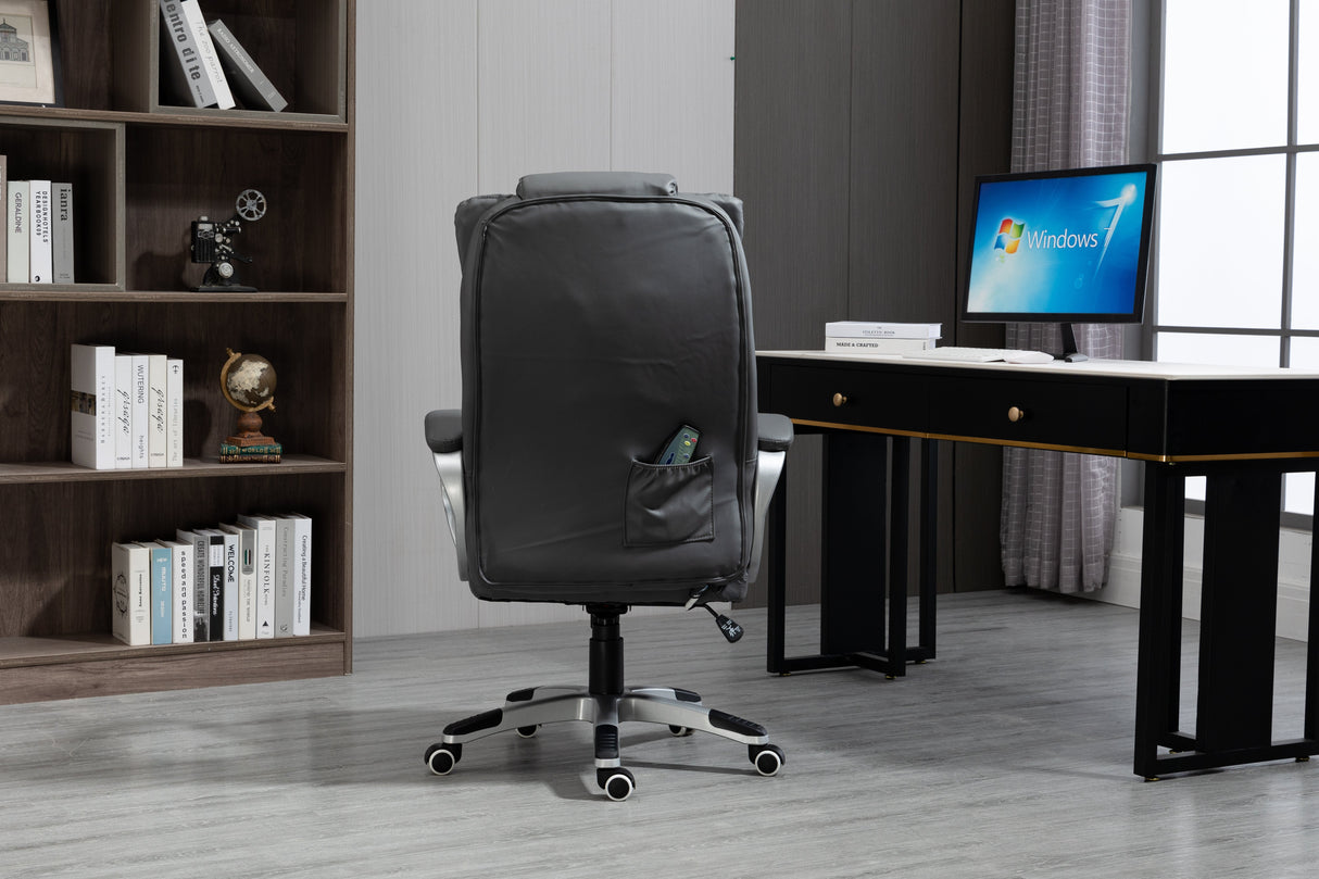 Silla Activejet De Oficina Calefactable Con Masaje Yk7304 Gris
