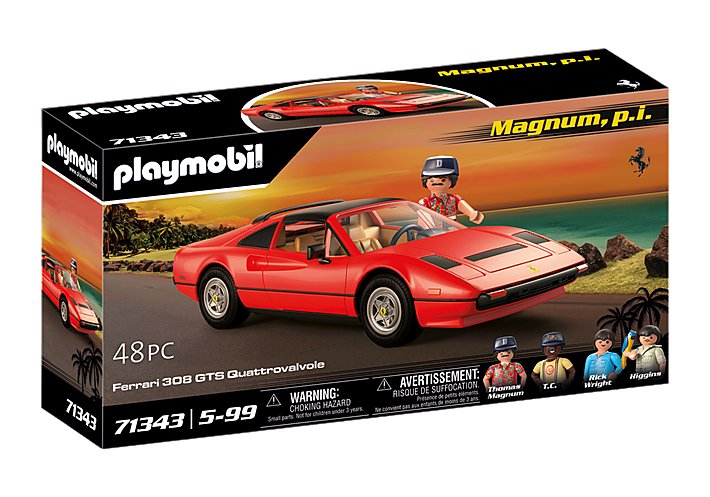 Playmobil 71343 Magnum, Pi Ferrari 308 Gts Quattrovalve