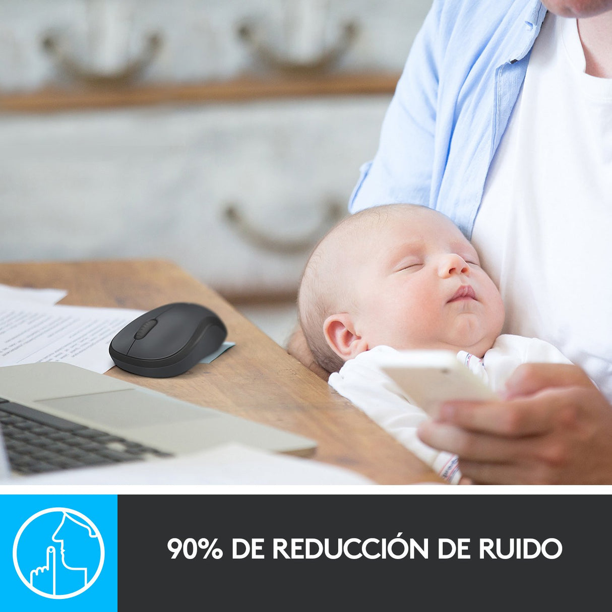 EAN 5099206066199 - Logitech M220 Silent ratón Oficina Ambidextro RF inalámbrico Óptico 1000 DPI imagen 5