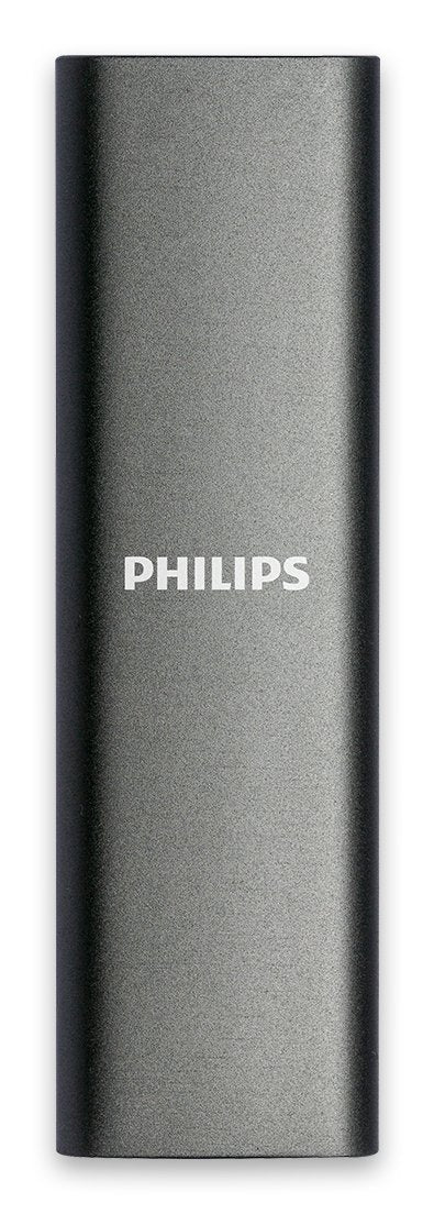 Disco M.2 Externo Philips 2tb Usb-C/Usb3.0 540mb Ultra Slim Gris