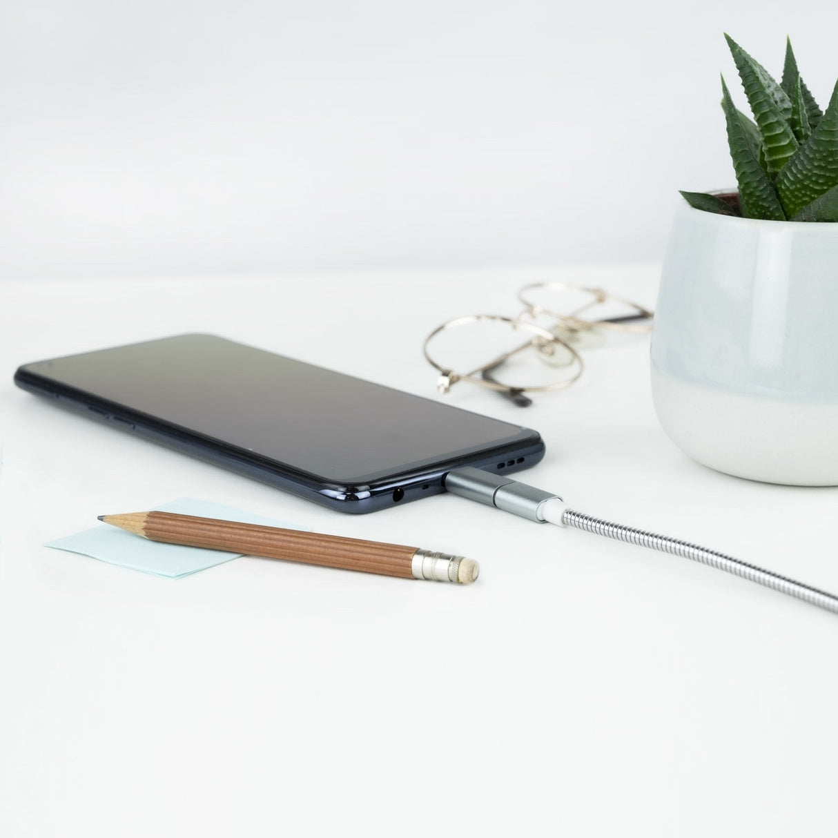 Adaptador Usb-C/M A Micro Usb/H, Aluminio Gris