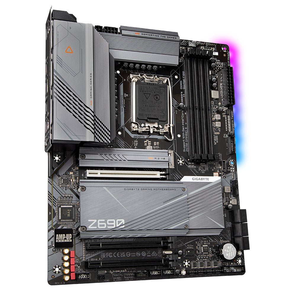 Placa Base Gigabyte Intel 1700 Z690 Gaming X Atx, 4*Ddr5 4800, M.2 4x4, Usb3.2 Gen2
