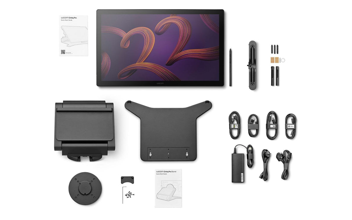 Wacom Cintiq Pro 22 Con Soporte Negra, Ultrahd/4k, Usb-C Dth227k0b-St