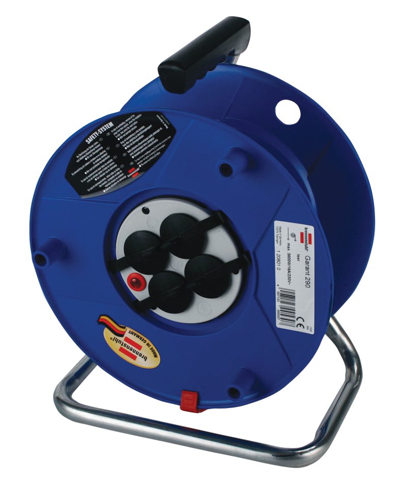 Brennenstuhl Bn-Hasp01 Tambor Garant Sin Cable, 4 Tomas, Ip20