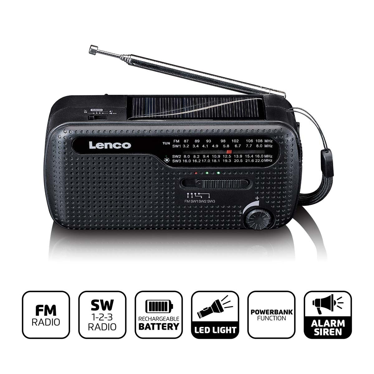 Lenco Mcr-113bk Radio Portátil Negro