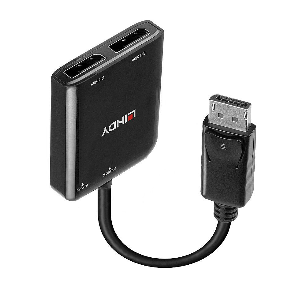 EAN 4002888384308 - Lindy 38430 hub de interfaz DisplayPort 21600 Mbit/s Negro imagen 1