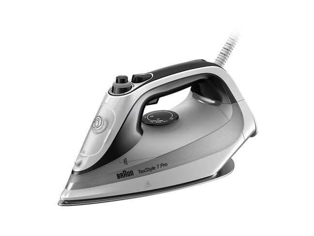 EAN 8021098000460 - Braun TexStyle 7 Pro SI7149WB Plancha vapor-seco EloxalPlus soleplate 2900 W Negro, Blanco imagen 1